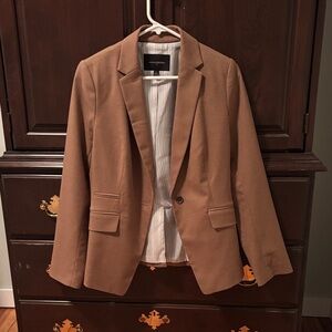 Banana Republic Tan Single-Button Blazer
